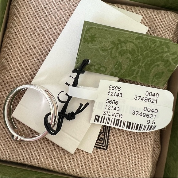 Gucci Interlocking G 6mm Ring Sterling Silver - Picture 5 of 8